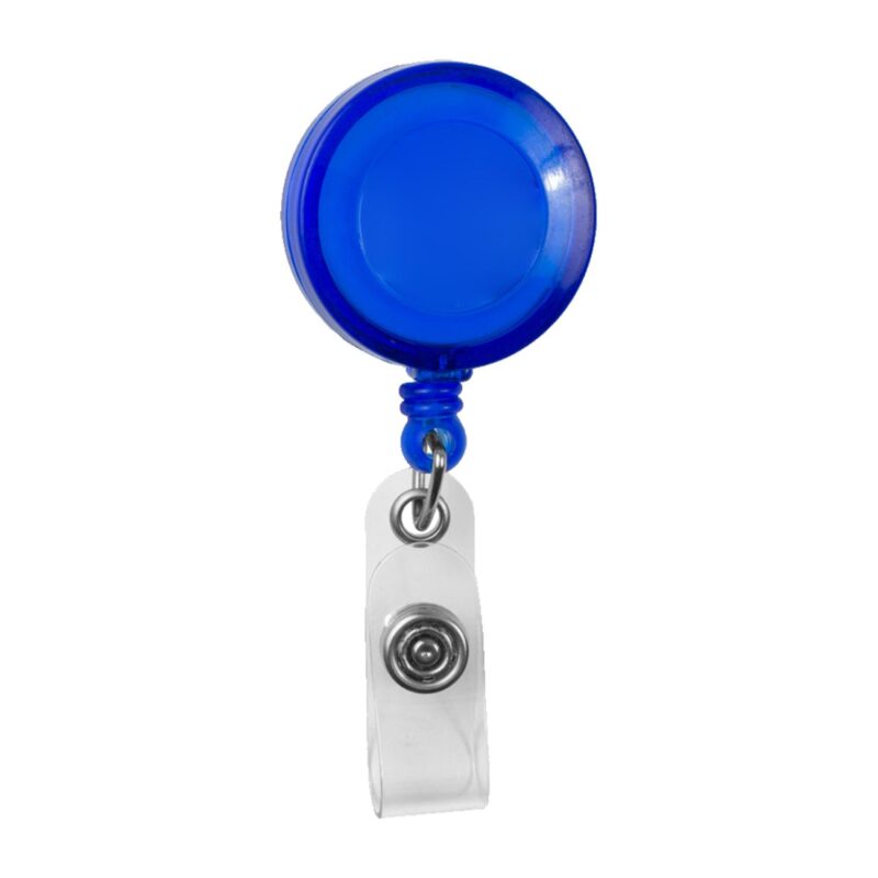 "Lorain VL" Round Retractable Badge Reel & Badge Holder w/Metal Slip Clip Backing (Full Color) - 3