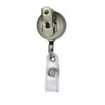 "Marion Matte" Solid Metal Retractable Badge Reel & Badge Holder - 1
