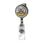 "Marion Matte" Solid Metal Retractable Badge Reel & Badge Holder