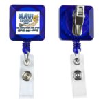 "Olmsted VL" Retractable Badge Reel & Badge Holder w/Metal Rotating Alligator Clip (Full Color) - 2