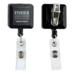 "Olmsted VL" Retractable Badge Reel & Badge Holder w/Metal Rotating Alligator Clip (Full Color) - 4