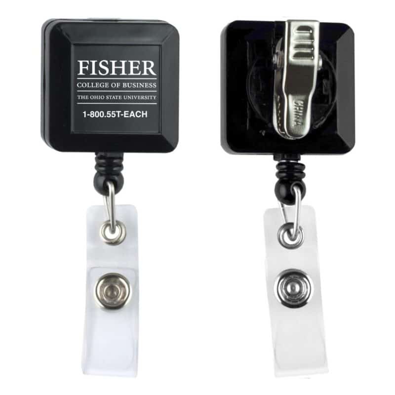 "Olmsted VL" Retractable Badge Reel & Badge Holder w/Metal Rotating Alligator Clip (Full Color) - 4