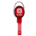 Pvc Free Recycled Plastic Carabiner Badge Reel W/Metal Clip - 5
