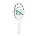 Pvc Free Recycled Plastic Carabiner Badge Reel W/Metal Clip - 8