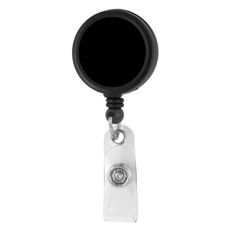 "Worthington VL" Round Retractable Badge Reel & Badge Holder w/Metal Slip Clip (Spot Color) - 3