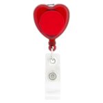 Heart-Shaped Retractable Badge Holder - 3