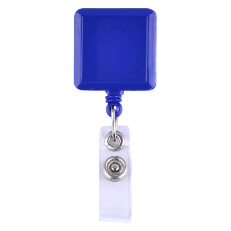Square-Shaped Retractable Badge Holder - 1