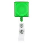 Square-Shaped Retractable Badge Holder - 3