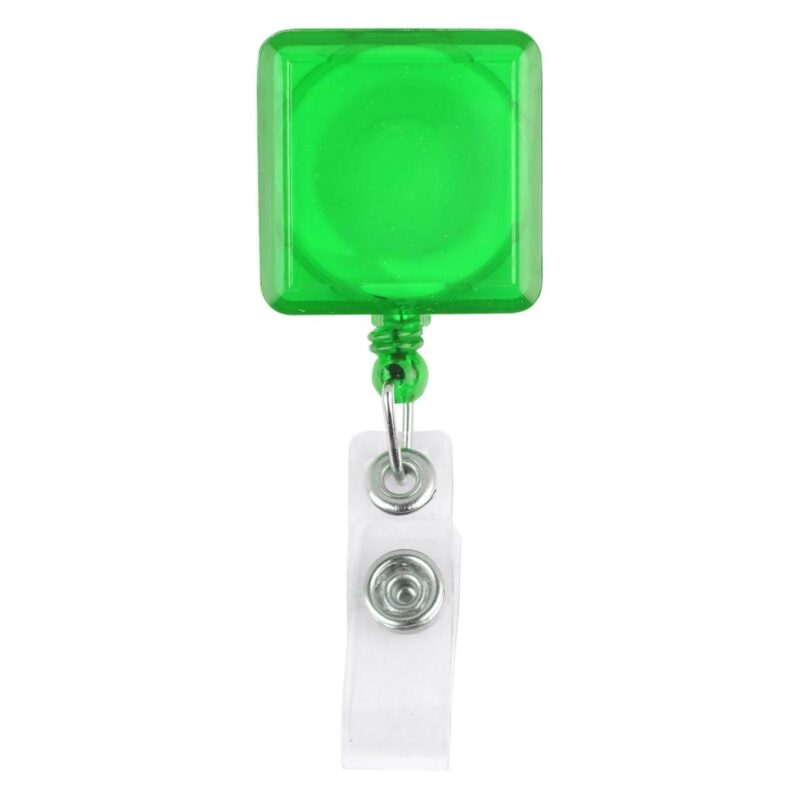 Square-Shaped Retractable Badge Holder - 3