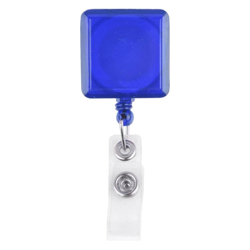 Square-Shaped Retractable Badge Holder - 4