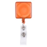 Square-Shaped Retractable Badge Holder - 5