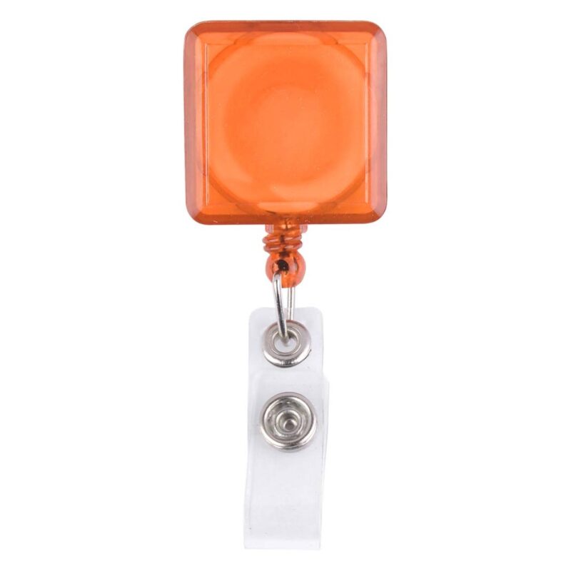 Square-Shaped Retractable Badge Holder - 5