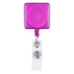 Square-Shaped Retractable Badge Holder - 6