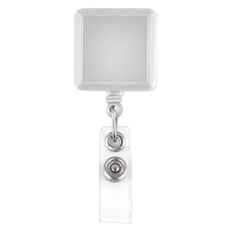Square-Shaped Retractable Badge Holder - 8