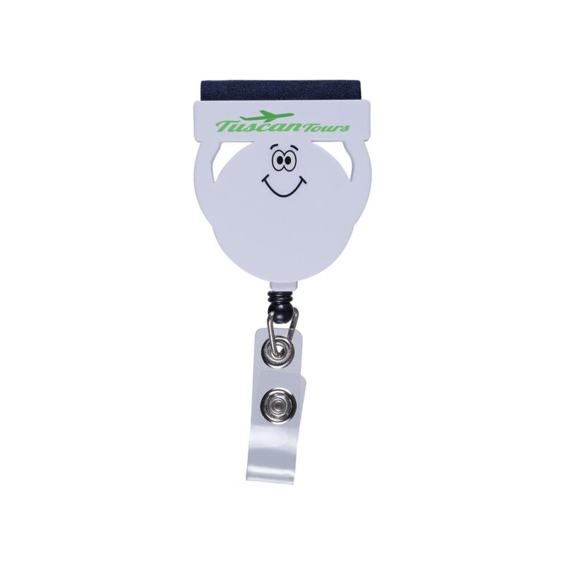 Badge Reel Holder with Screen Cleaner