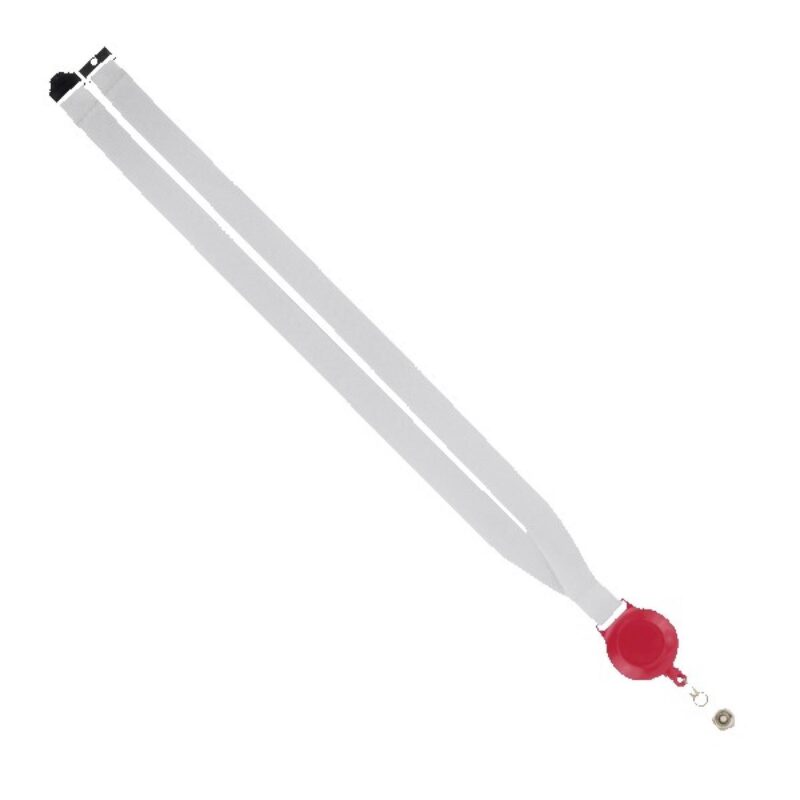 IMPORT 3/4" Polyester Lanyard with Retractable Badge Reel and IPH7 back of neck convenience release. - 6