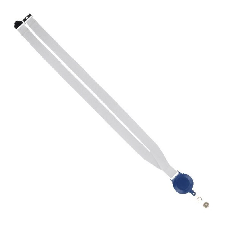 IMPORT 3/4" Polyester Lanyard with Retractable Badge Reel and IPH7 back of neck convenience release. - 8