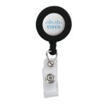 IMPORT Plastic Retractable Badge Reel with Belt Clip