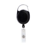 Oval Metal Retractable Badge Reel with Carabiner - 6
