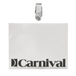 4" x 3" Printed Horizontal Vinyl Pouch with Bulldog Clip