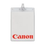 4" x 6" Printed Large Vertical Vinyl Pouch with Bulldog Clip