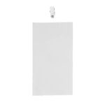 4" x 8" Blank Oversized Vertical Vinyl Pouch with Bulldog Clip - 4