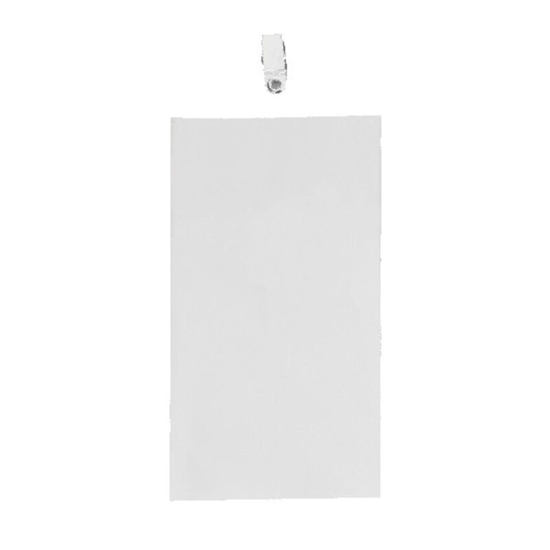 4" x 8" Printed Oversized Vertical Vinyl Pouch with Bulldog Clip - 1
