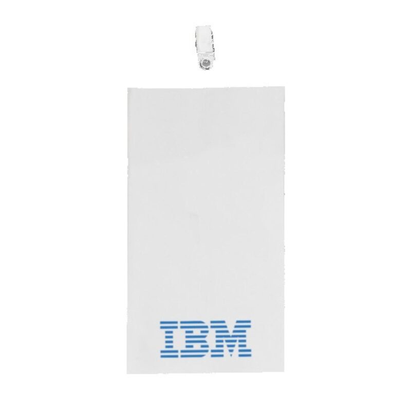 4" x 8" Printed Oversized Vertical Vinyl Pouch with Bulldog Clip - 2