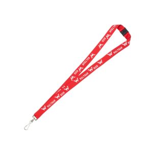 "Auburn" 3/4" Overseas Silkscreen Lanyard - Overseas Production
