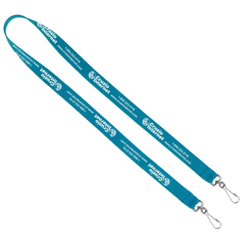 "Culver" 3/4" Width Dual Attachment Silkscreen Polyester Lanyard - 8