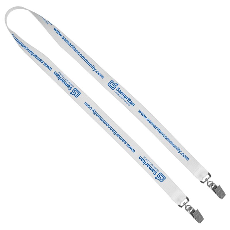 "Culver" 3/4" Width Dual Attachment Silkscreen Polyester Lanyard - 9