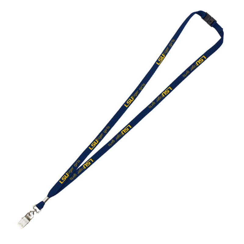 "LaSalle" 3/8" Import Air Ship Silkscreen Lanyard - 7
