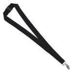 "OWEN" 1" Blank Lanyard with Breakaway Safety Release Attachment - Bulldog Clip - 1