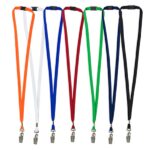 "OWEN" 3/8" Blank Lanyard with Breakaway Safety Release Attachment - Bulldog Clip - 1