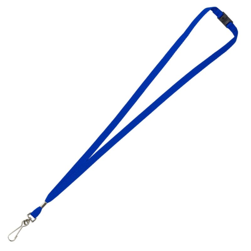 "OWEN" 3/8" Blank Lanyard with Breakaway Safety Release Attachment - Bulldog Clip - 4