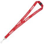 "PALMER" 3/4" Silkscreen Lanyard with FREE Breakaway Safety Release - Swivel or Bulldog - 6