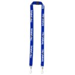 "RICARDO" 3/4" Dual Attachment Polyester Silkscreen Lanyard with FREE Breakaway Safety Release - 2