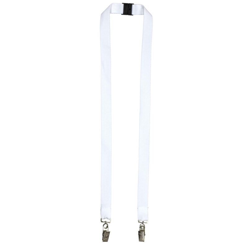 "RICARDO" 3/4" Dual Attachment Polyester Silkscreen Lanyard with FREE Breakaway Safety Release - 5