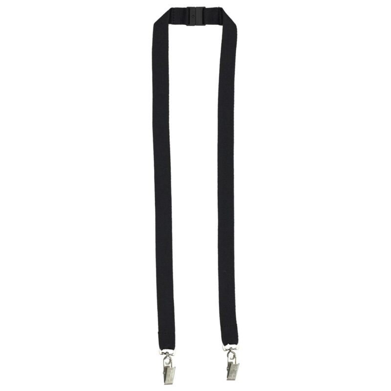 "RICARDO" 3/4" Dual Attachment Polyester Silkscreen Lanyard with FREE Breakaway Safety Release - 9