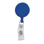 Retractable Zip Cord w/ Epoxy Dome & Vinyl Snap Attachment w/ Bulldog Clip - 9