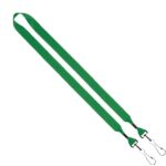 3/4" 2-Ended Polyester Lanyard with Metal Crimp & Metal Swivel Snap Hook - 5