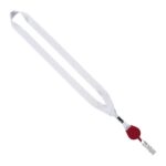 3/4" Polyester Lanyard with Metal Crimp & Retractable Badge Reel - 4