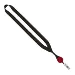 3/4" Polyester Lanyard with Metal Crimp & Retractable Badge Reel - 7
