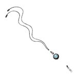Imported 1/8" Polyester Cord Lanyard with Silver Crimp