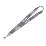 "MCGILL" 1" Textured Polyester Multi-Color Sublimation Lanyard