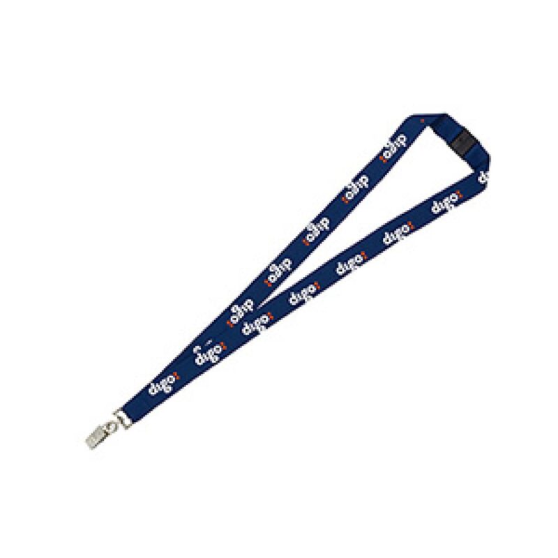 "LASALLE RECYCLED" 3/4" Import Air Ship Recycled RPET Silkscreen Lanyard (OVERSES) - 3