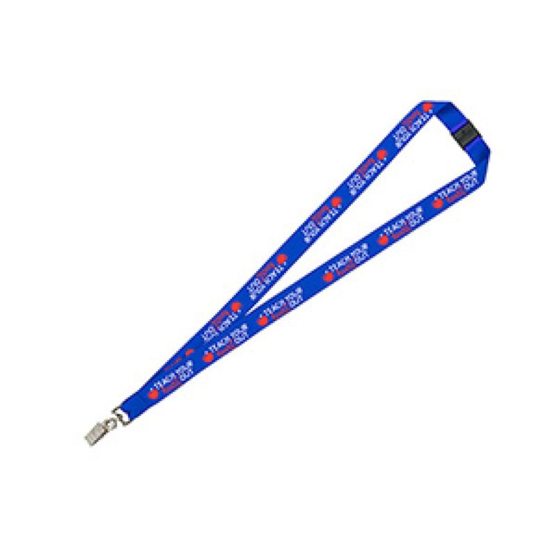 "LASALLE RECYCLED" 3/4" Import Air Ship Recycled RPET Silkscreen Lanyard (OVERSES) - 6