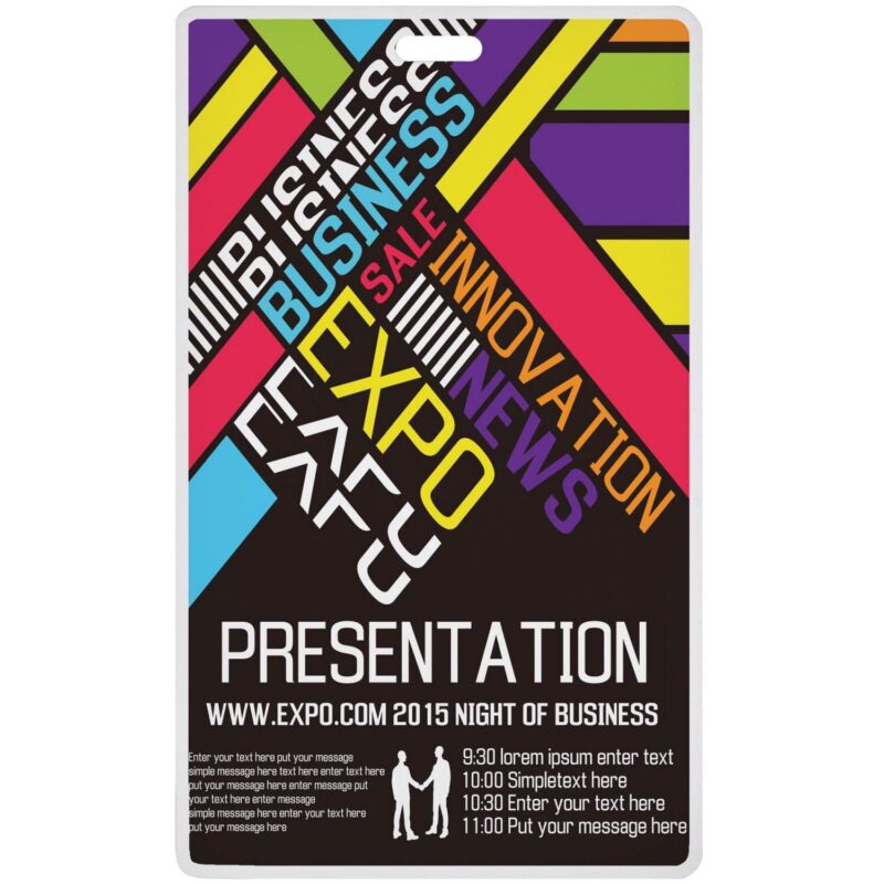 Digital Event/ID Badge 3x5" - 4