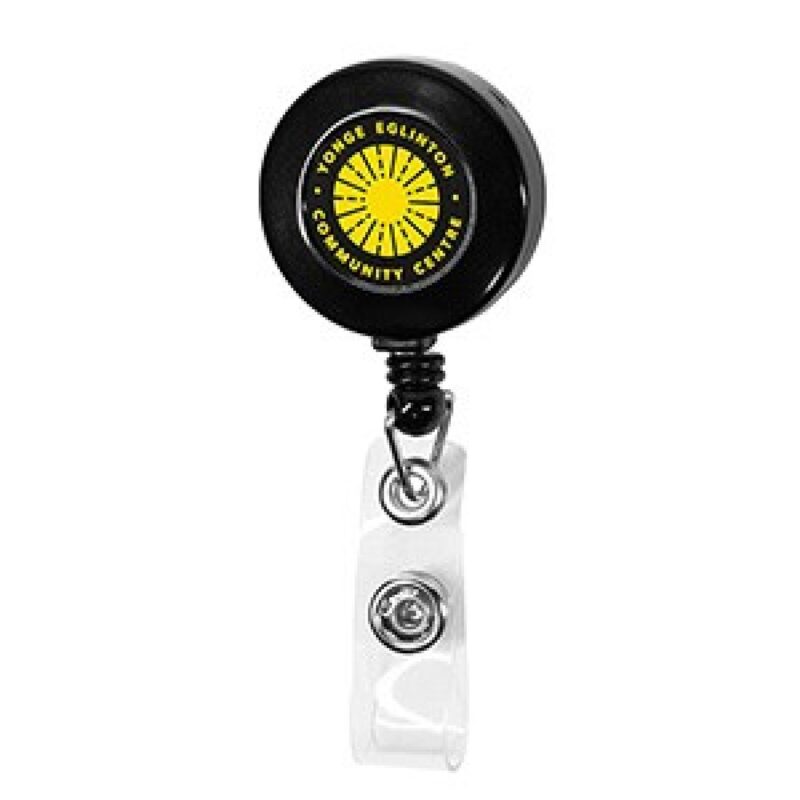 "VALUEPLUS" Round Retractable Badge Reel and Badge Holder with Rotating Alligator Clip Attachment - 7